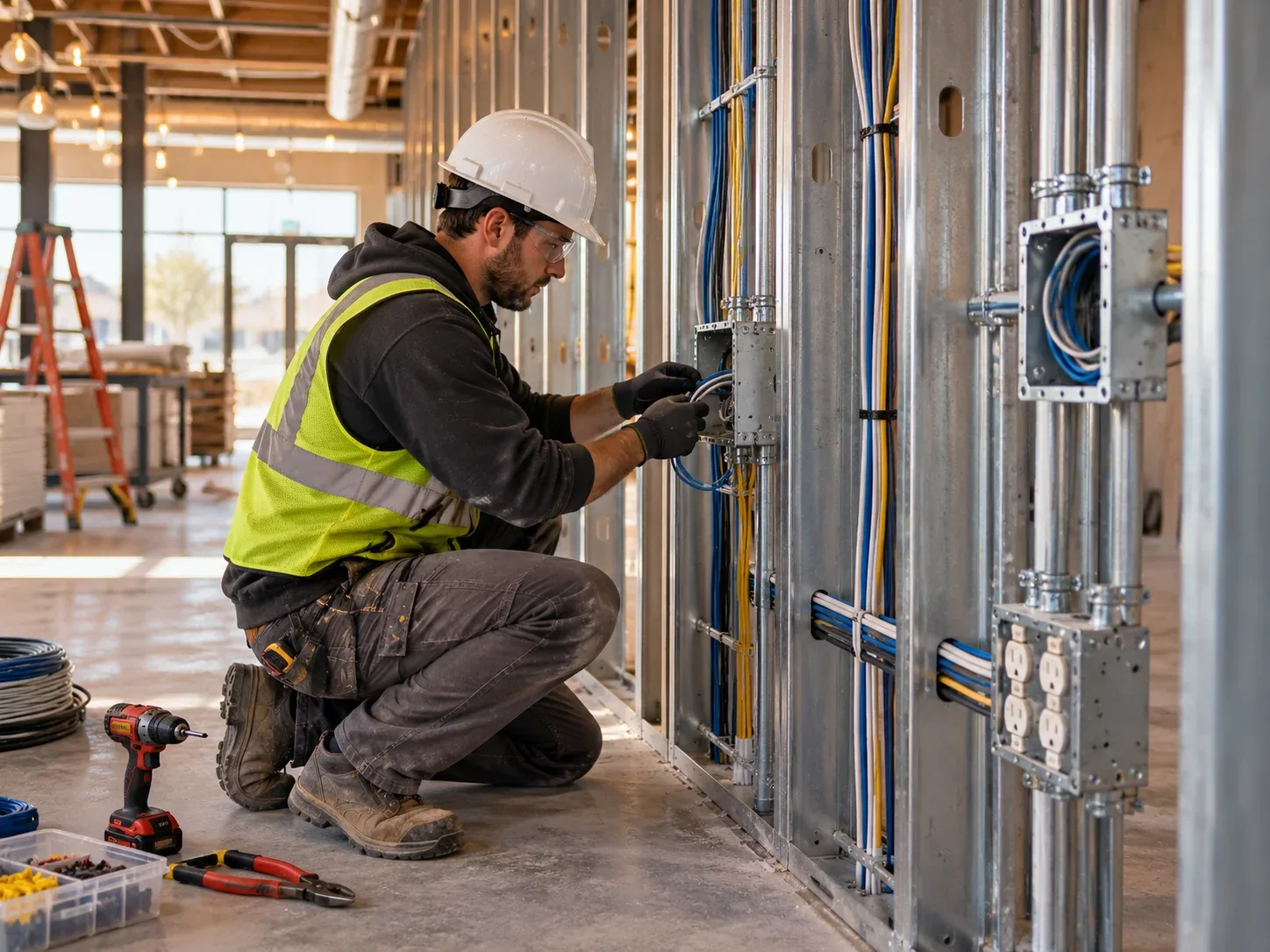 Commercial new wiring installation Toronto